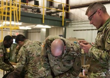Soldiers participate in battle damage assessment exercise