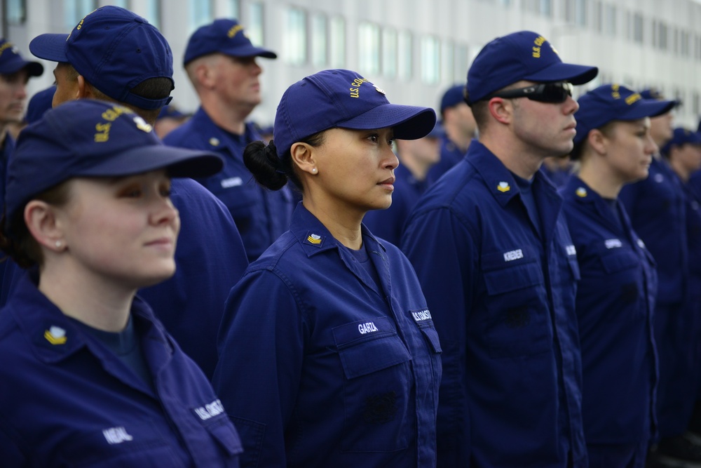 Coast Guard conducts uniform inspection at Sector/Air Station Corpus Christi