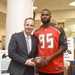 Columbia VAHCS welcomes local NFL player in partnership with Veteran Service Organization