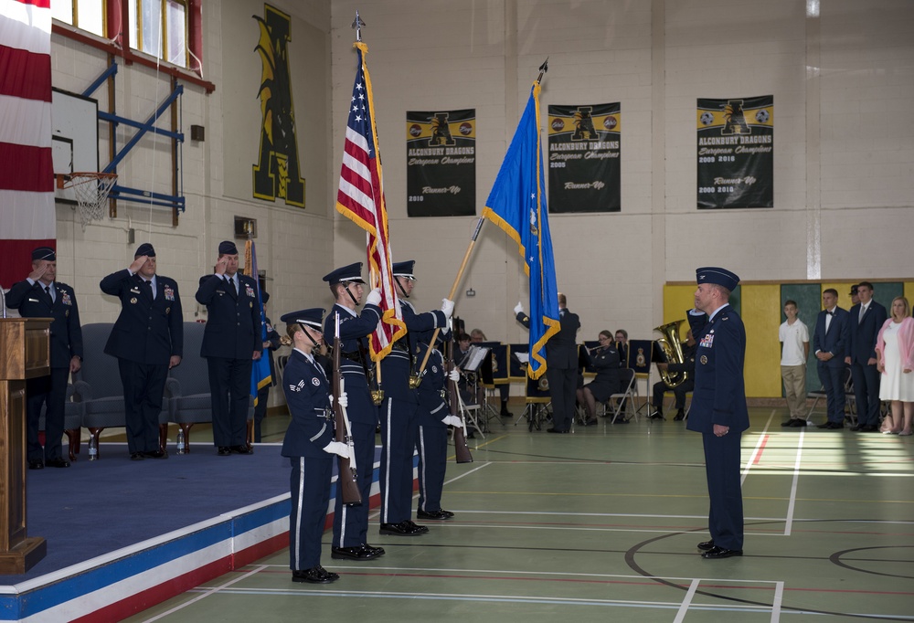 501st Combat Support Wing Change of Command ceremony