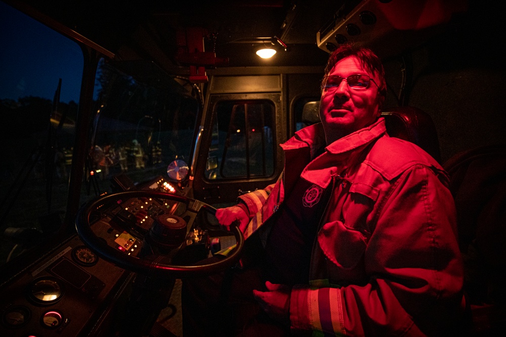 Latvian, Estonian, and Air National Guard firefighters train during Northern Strike 19