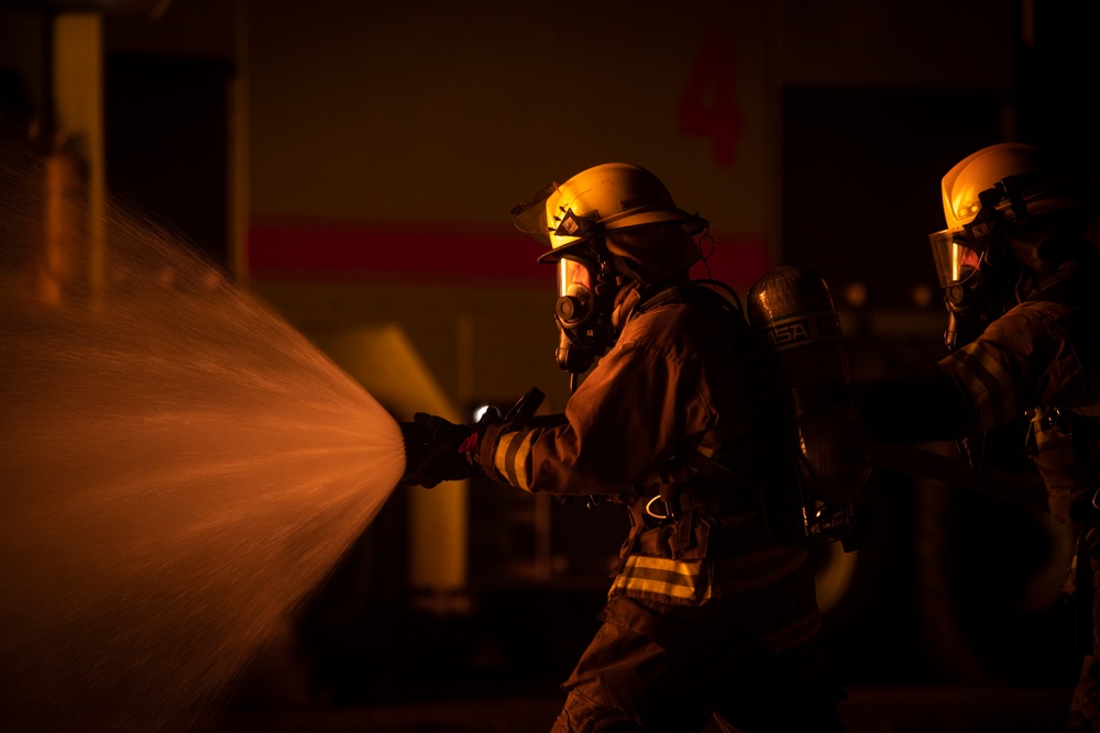 Latvian, Estonian, and Air National Guard firefighters train during Northern Strike 19
