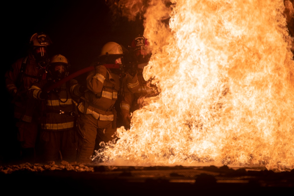 Latvian, Estonian, and Air National Guard firefighters train during Northern Strike 19