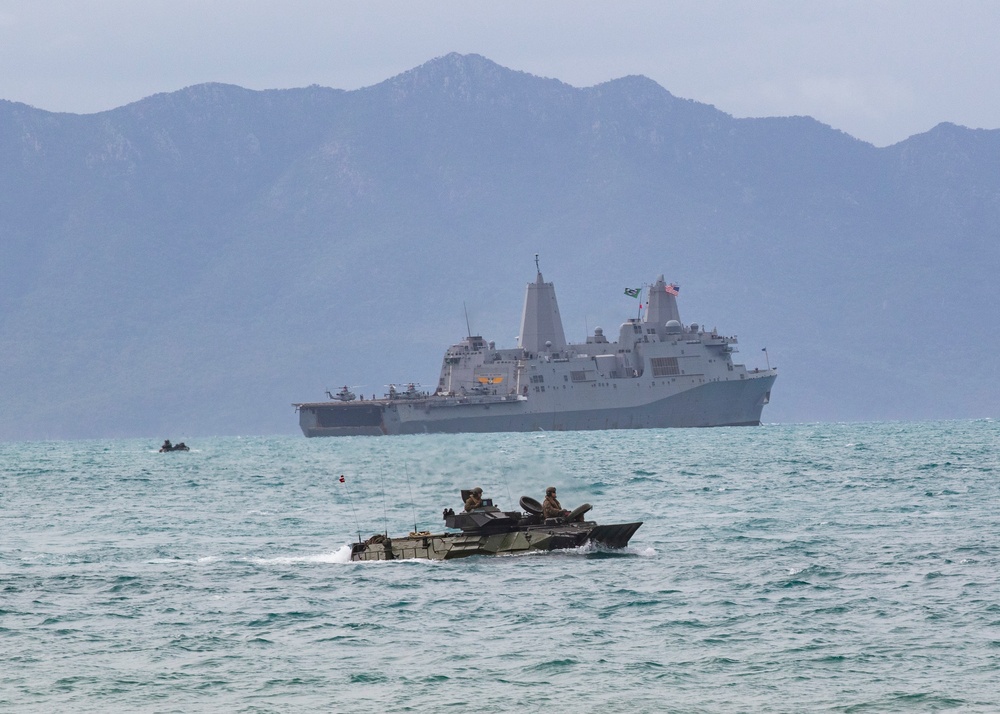 Talisman Saber's training platform brings beach landing training to Bowen, Australia