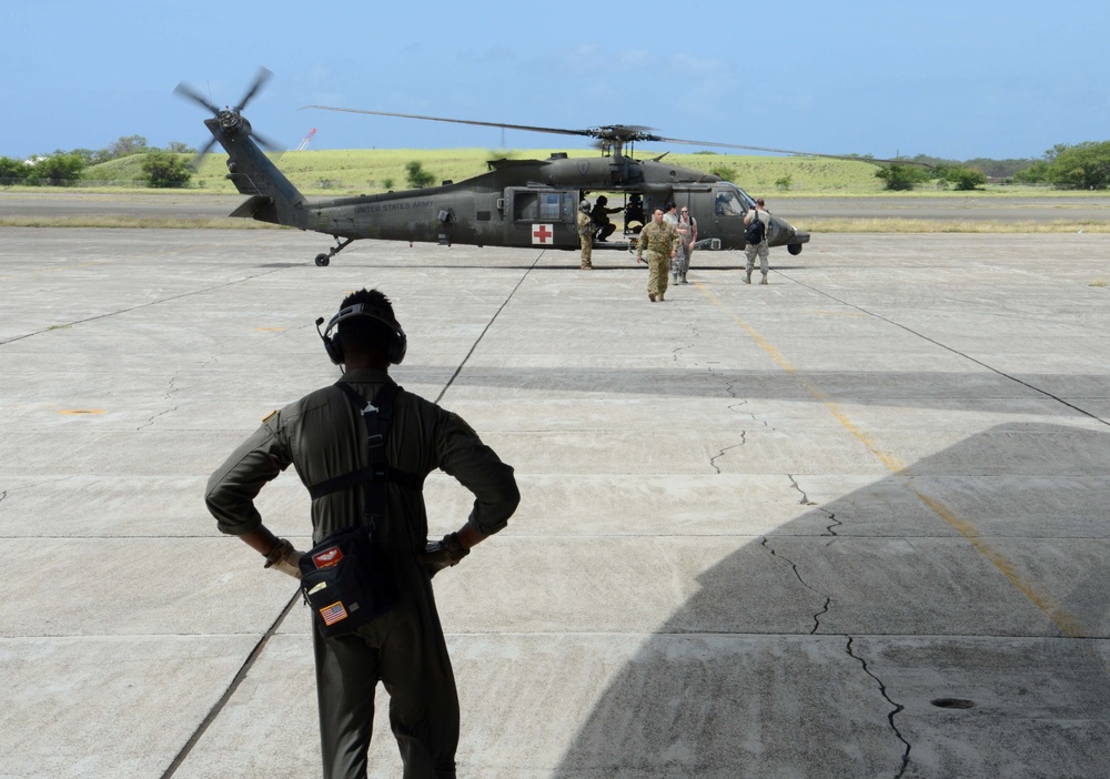 18th AES performs first joint intratheater air evacuation training on island