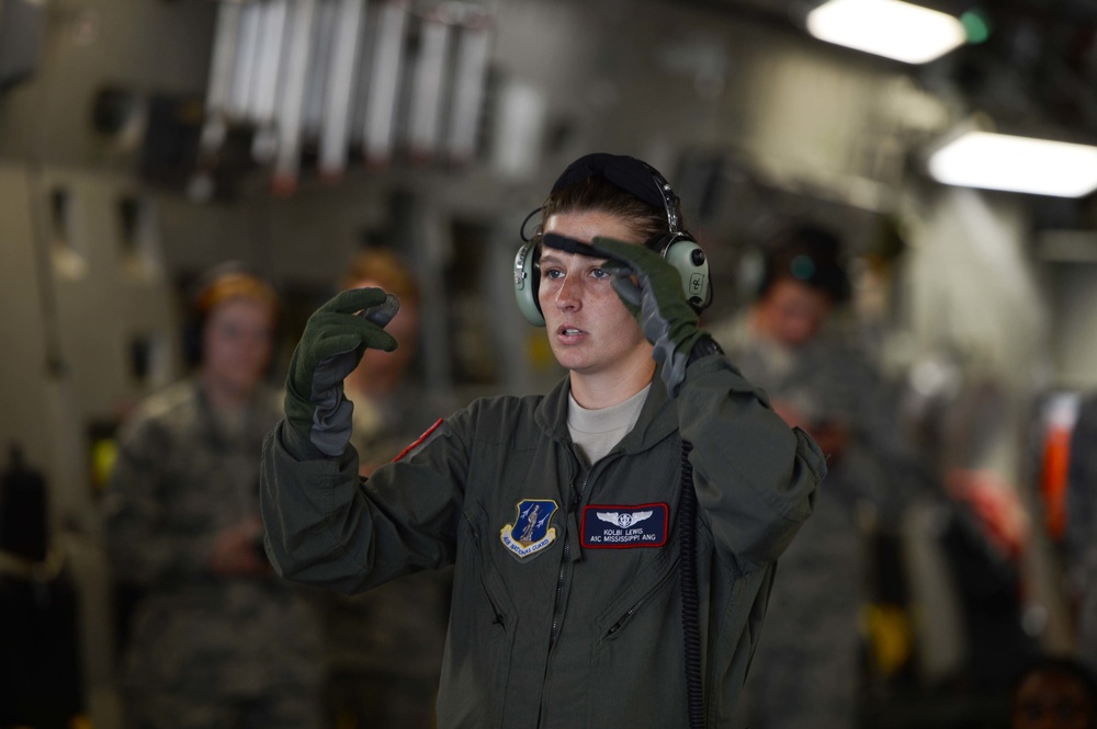 18th AES performs first joint intratheater air evacuation training on island