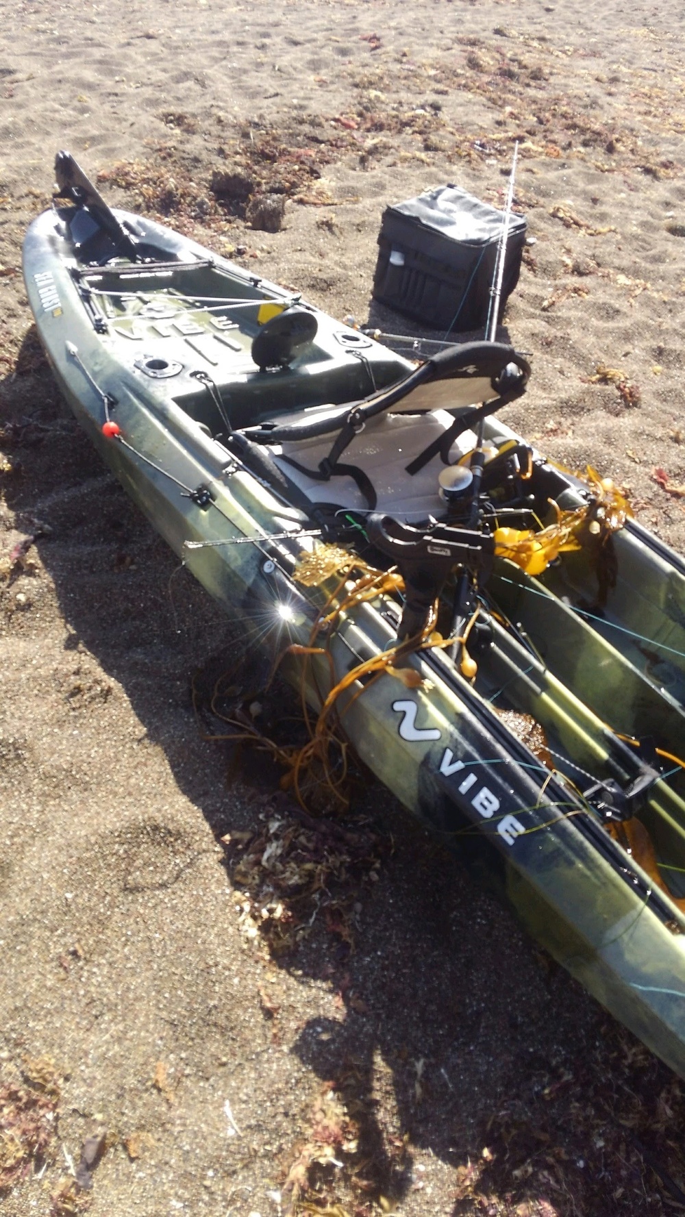 Overturned Kayak in Cambria, California