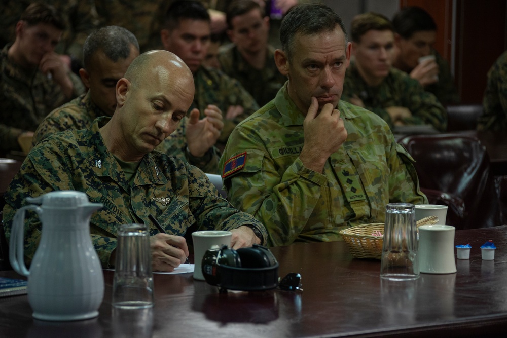 DVIDS - Images - Commanders attend mission brief aboard USS Wasp [Image ...