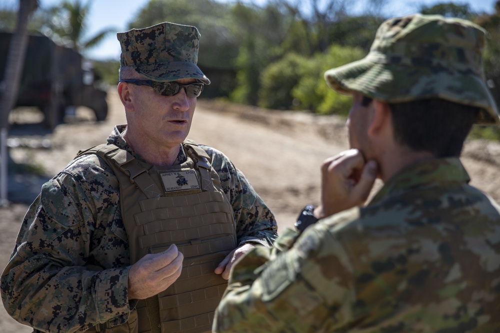 Talisman Sabre 19 D-Day +1; forward command and control follows amphibious assault