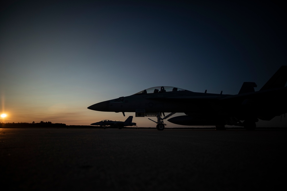 Electronic Attack Squadron 136 Growlers at Northern Strike 19