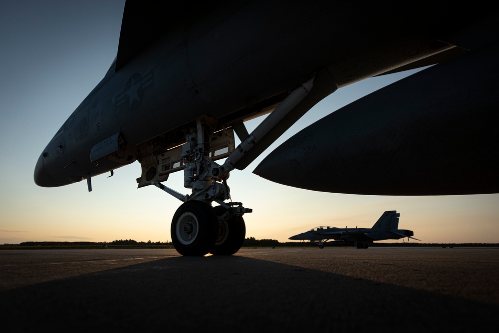 Electronic Attack Squadron 136 Growlers at Northern Strike 19