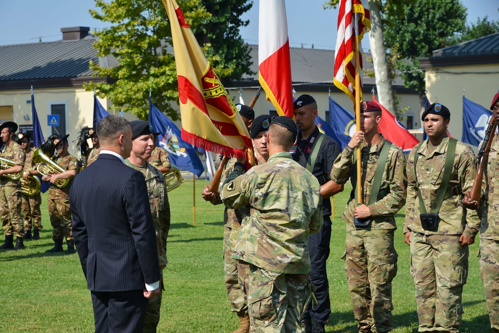 Change of Command Ceremony, U.S. Army Garrison Italy