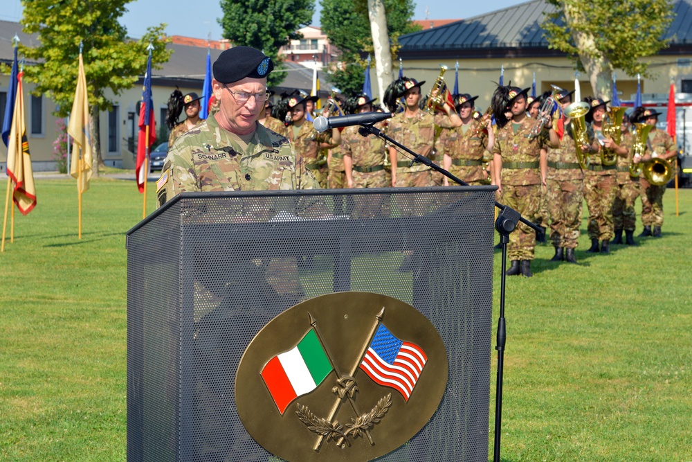 Change of Command Ceremony, U.S. Army Garrison Italy