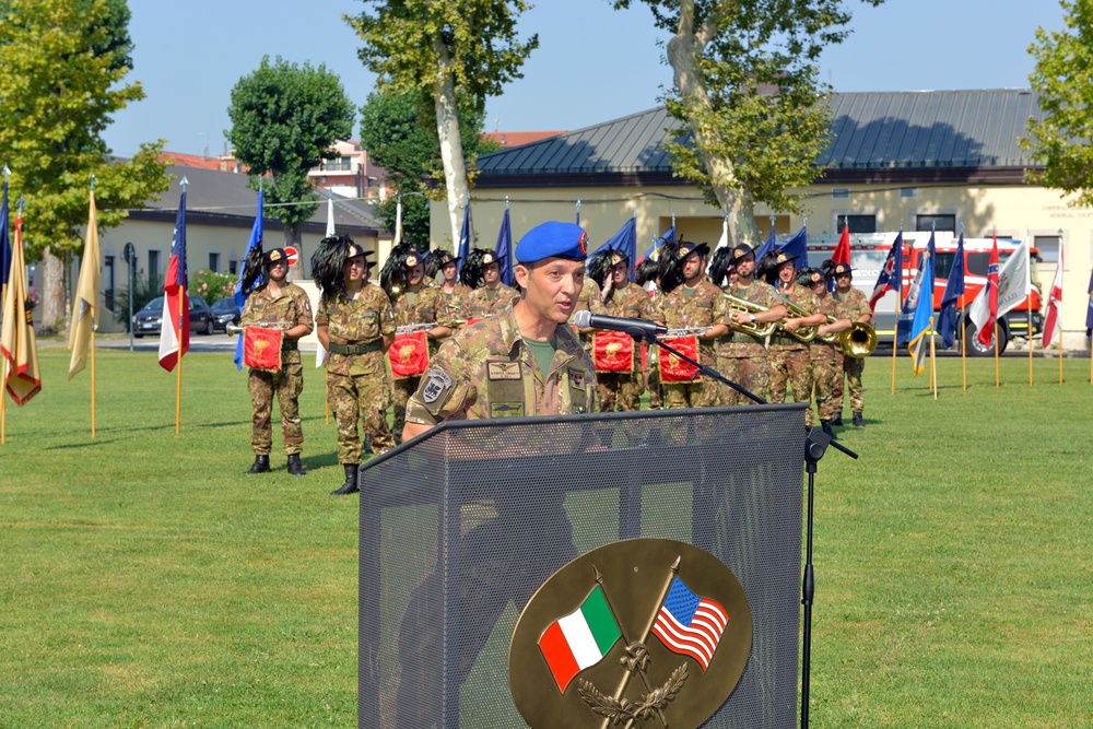 Change of Command Ceremony, U.S. Army Garrison Italy