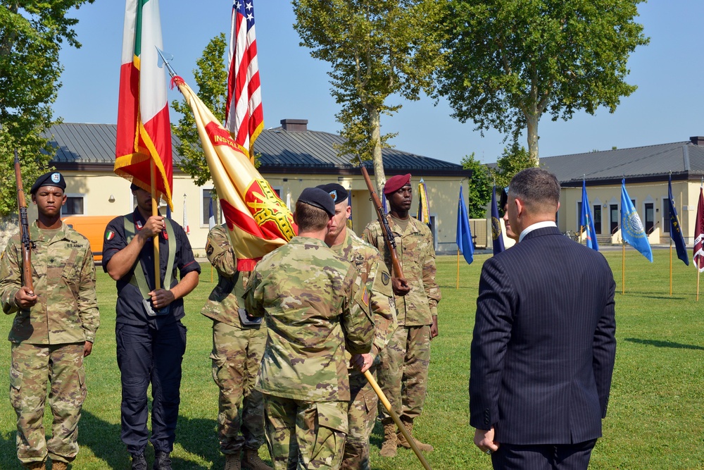 Change of Command Ceremony, U.S. Army Garrison Italy