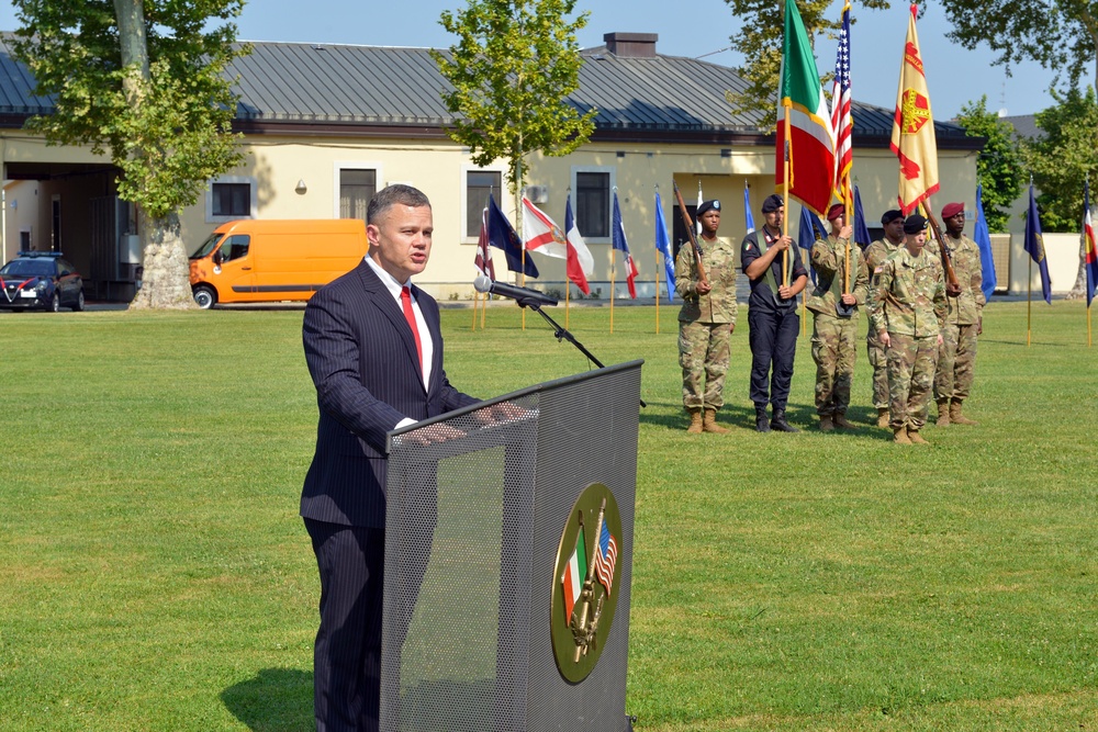 Change of Command Ceremony, U.S. Army Garrison Italy