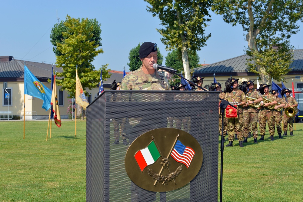 Change of Command Ceremony, U.S. Army Garrison Italy