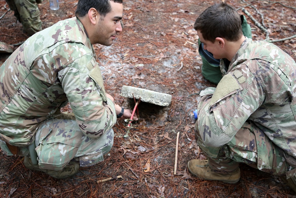 SERE Students Learn Trapping Skills