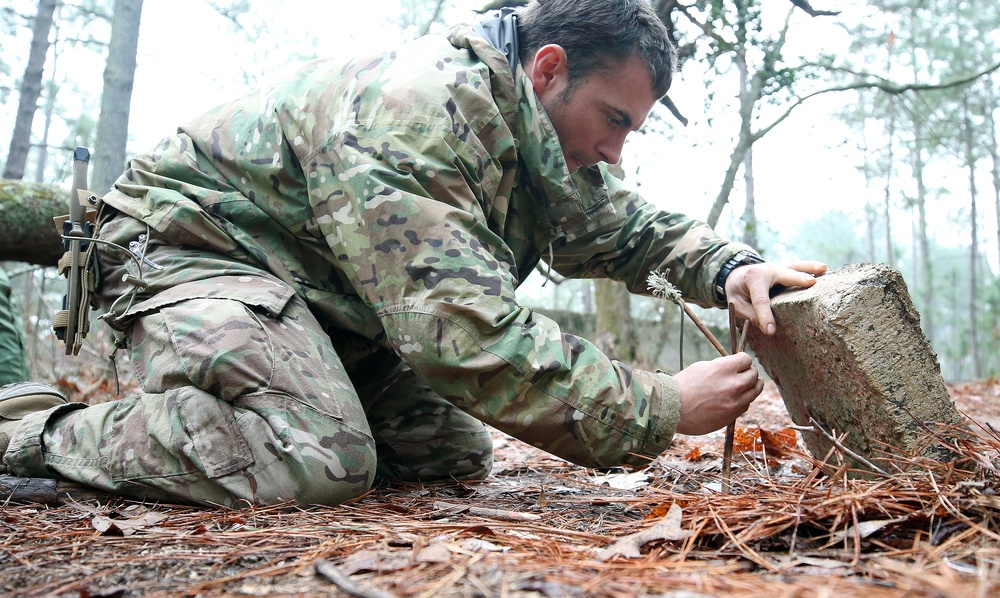 SERE Students Learn Trapping Skills