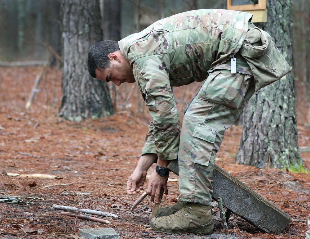 SERE Students Learn Trapping Skills