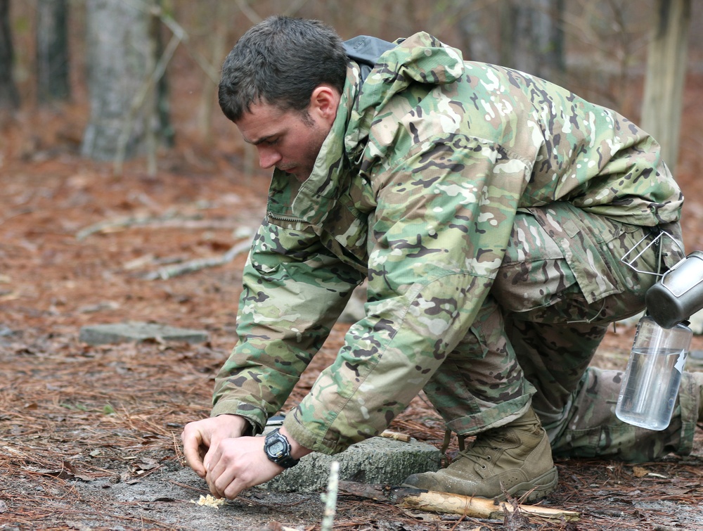 SERE Students Learn Trapping Skills