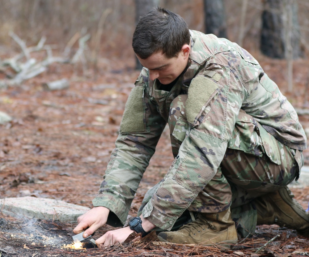 SERE Students Learn Trapping Skills