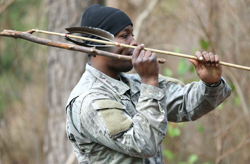 SERE Students Learn Trapping Skills