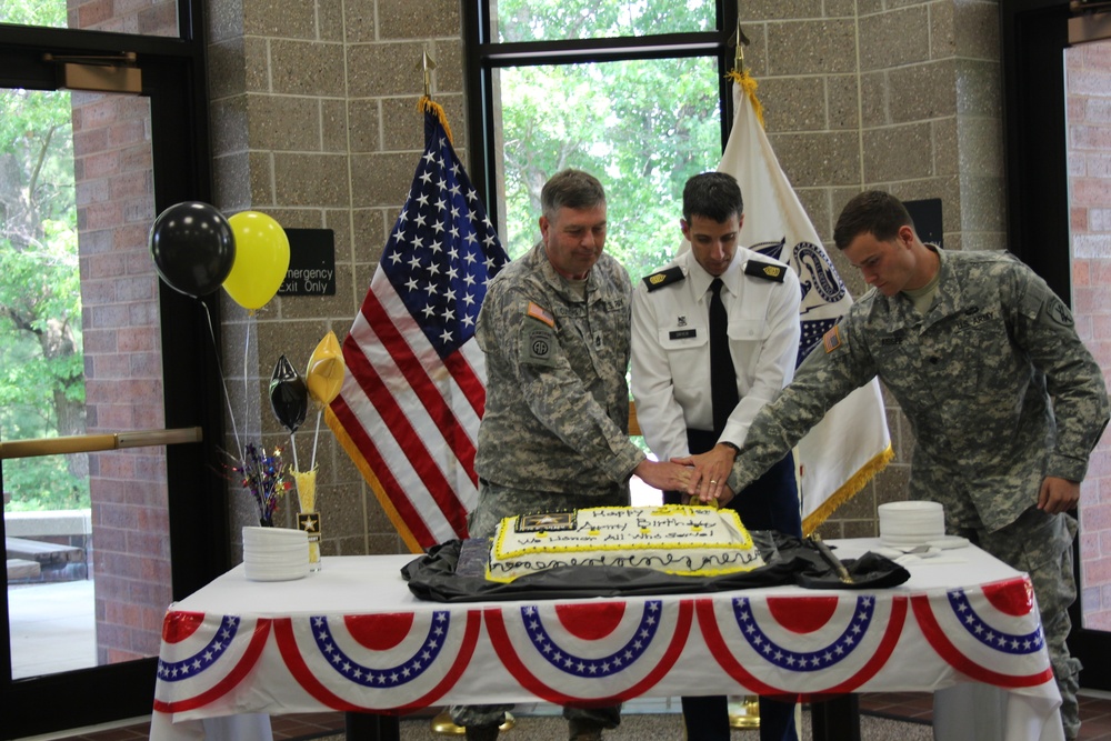 Army Birthday cake cutting ceremony