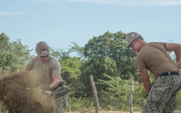 U.S. Navy Seabees Construct New School for Colombian Tribe