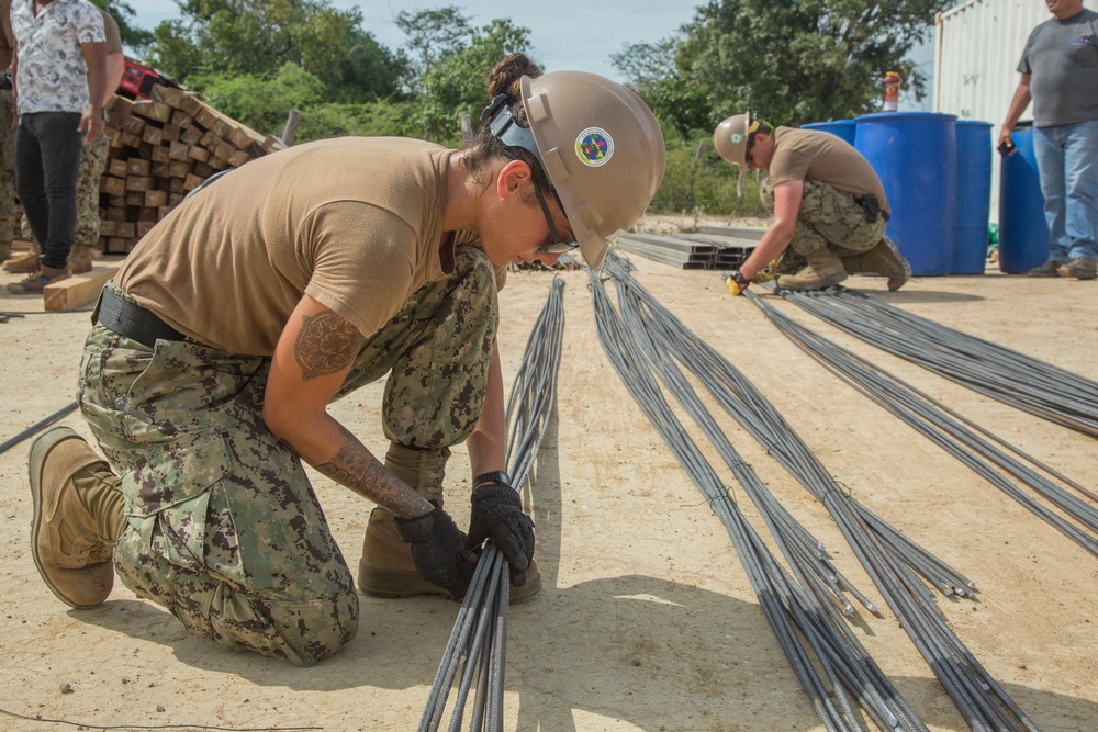 U.S. Navy Seabees Construct New School for Colombian Tribe