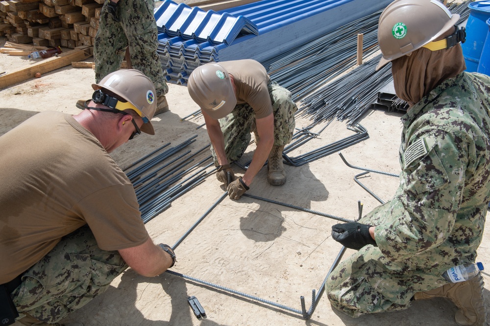 U.S. Navy Seabees Construct New School for Colombian Tribe