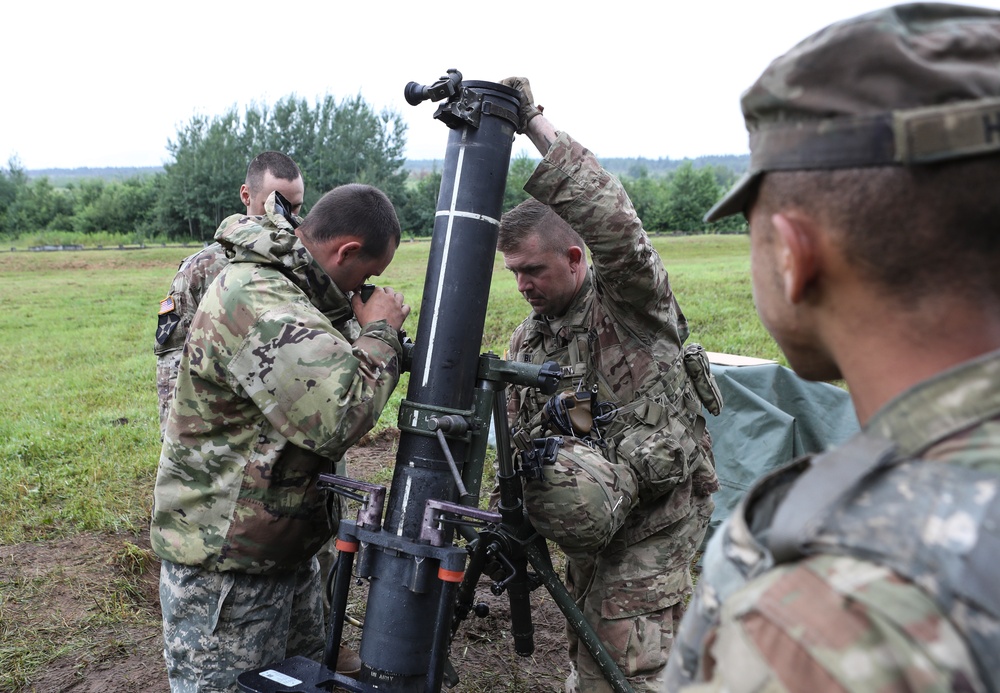 2nd Battalion, 108th Infantry Regiment mortar crews qualify