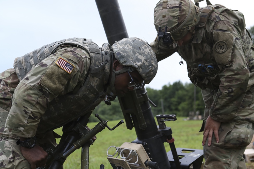 2nd Battalion, 108th Infantry Regiment mortar crews qualify