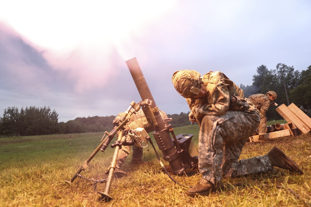 2nd Battalion, 108th Infantry Regiment mortar crews qualify