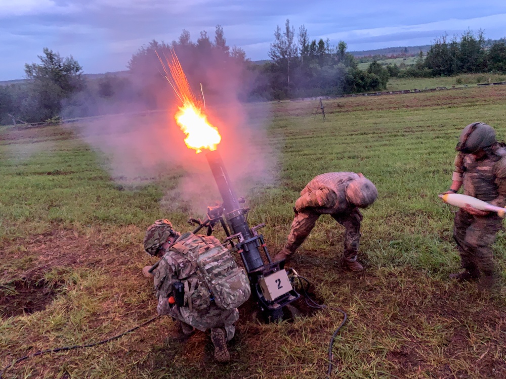 2nd Battalion, 108th Infantry Regiment mortar crews qualify