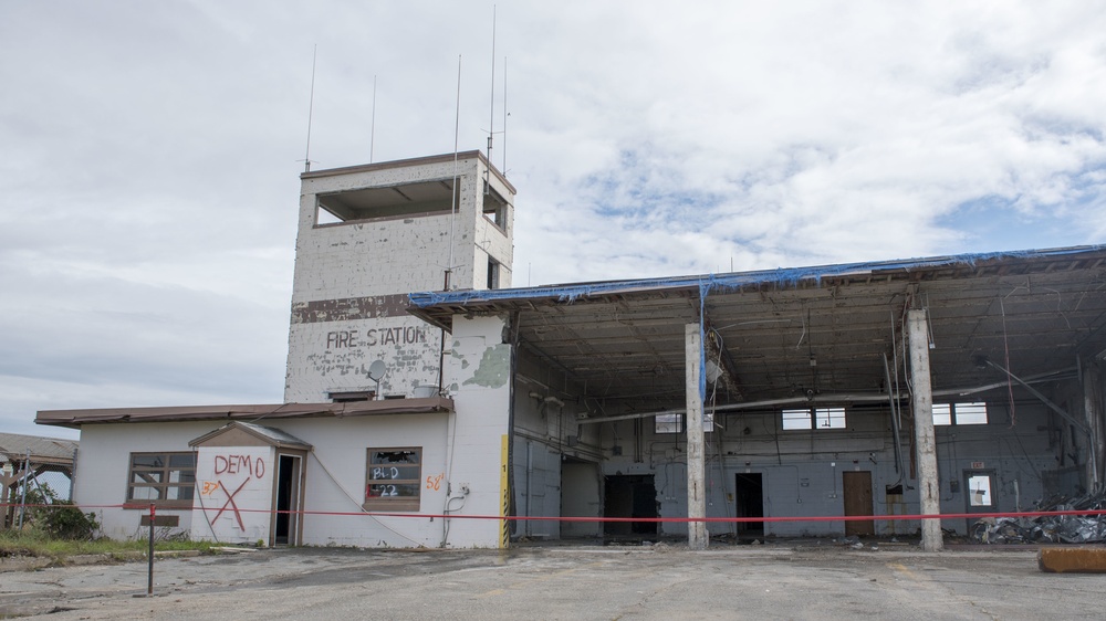 Old fire station on Otis Air National Guard Base demolished