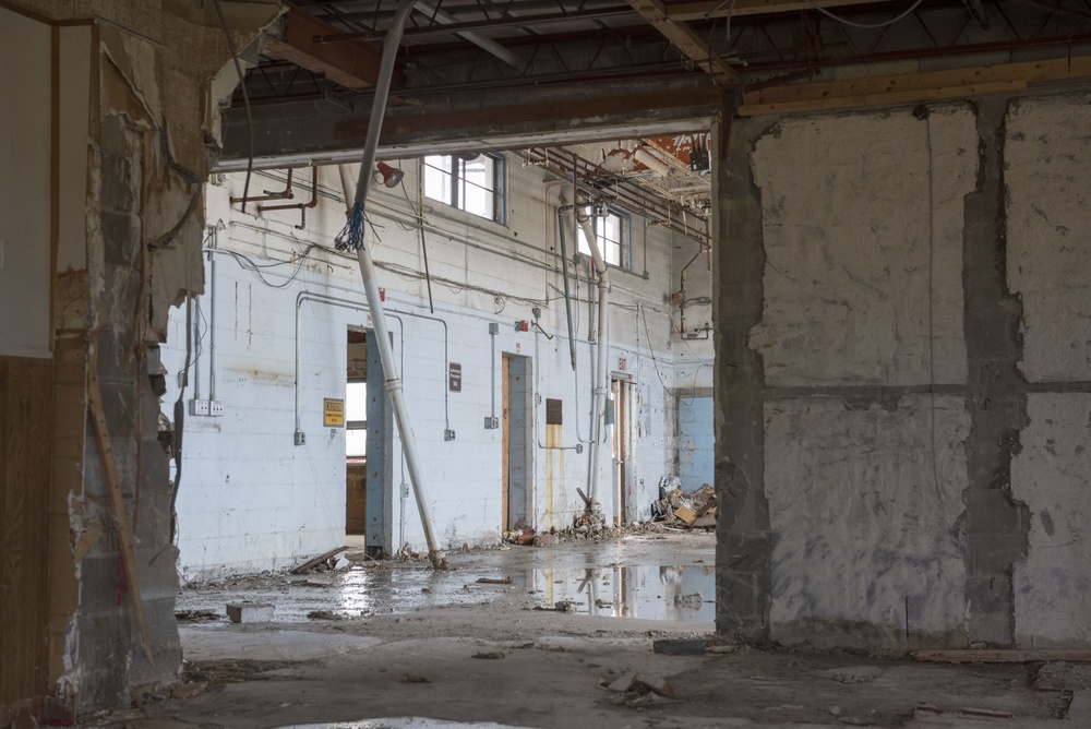 Old fire station on Otis Air National Guard Base demolished