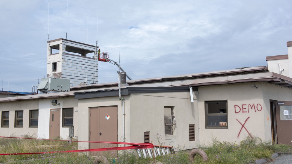 Old fire station on Otis Air National Guard Base demolished