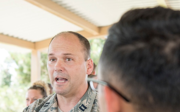 50th SW chaplains engage Airmen, serve food