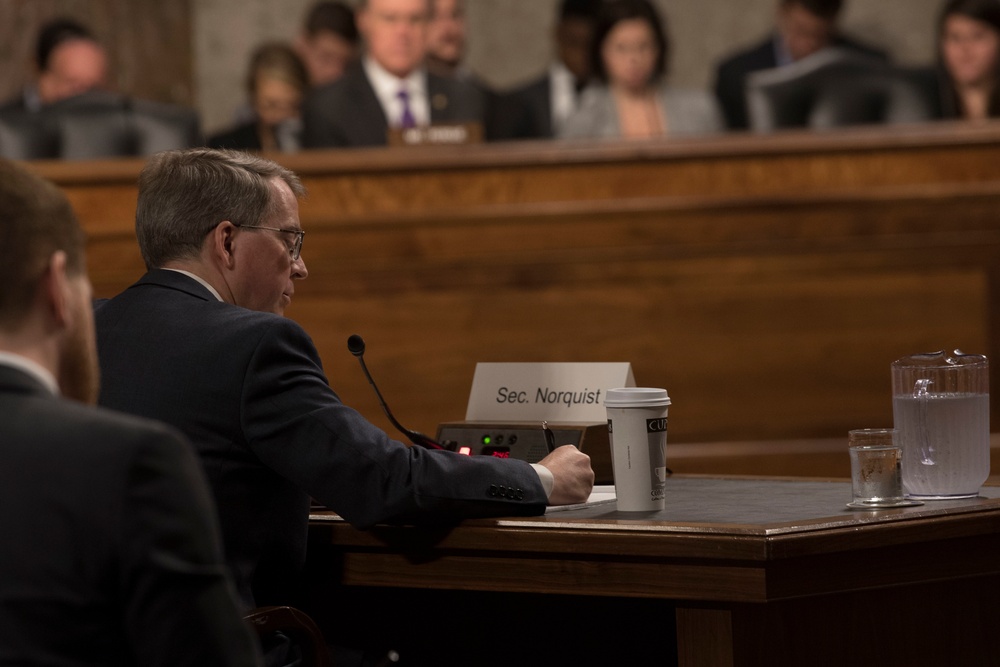 Norquist Testifies at Confirmation Hearing