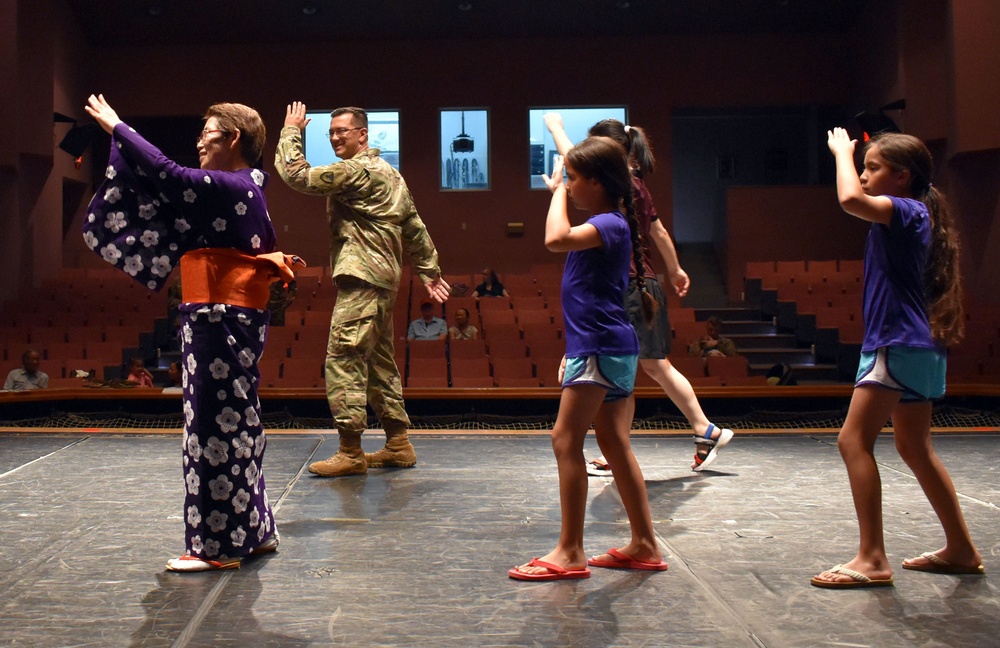 Japanese volunteers teach traditional dances at Camp Zama