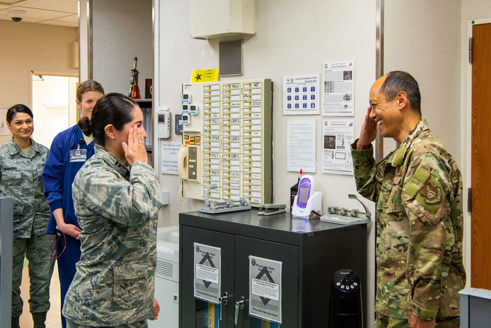 Pacific Air Forces Command Surgeon and Medical Enlisted Force Chief visit 374th Medical Group