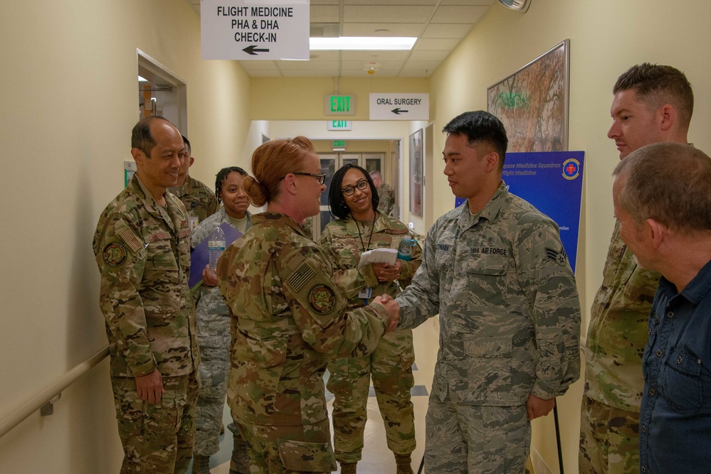 Pacific Air Forces Command Surgeon and Medical Enlisted Force Chief visit 374th Medical Group