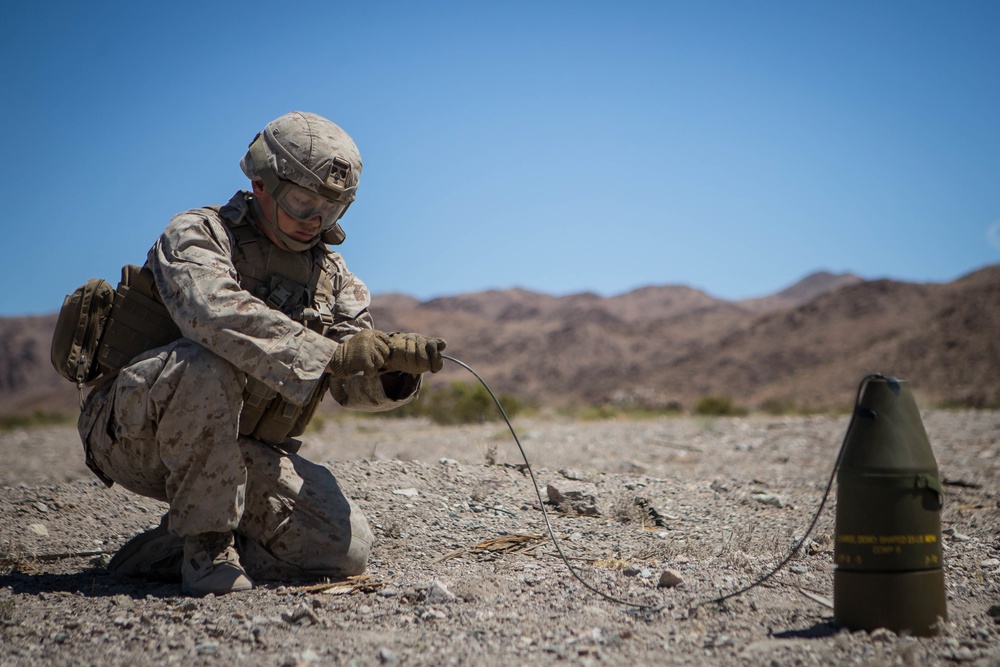 Combat Logistics Battalion 2 engineers demolition range