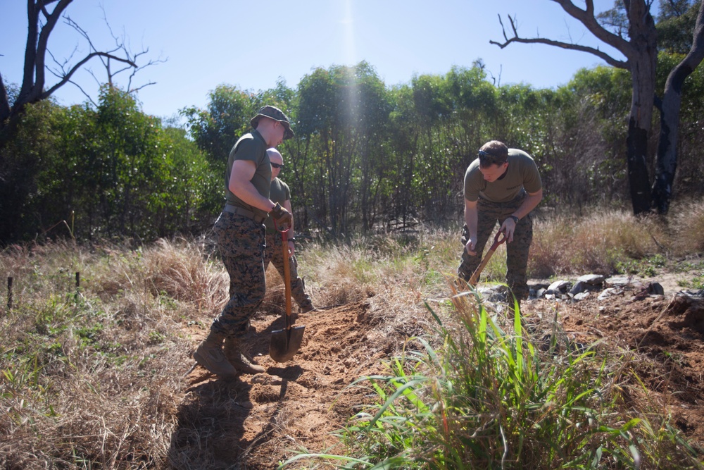 31st MEU Marines conduct range cleanup during Talisman Sabre 2019