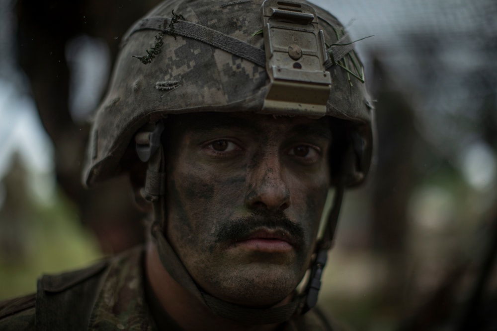 Oklahoma National Guard troops train with Latvian soldiers during Northern Strike 19