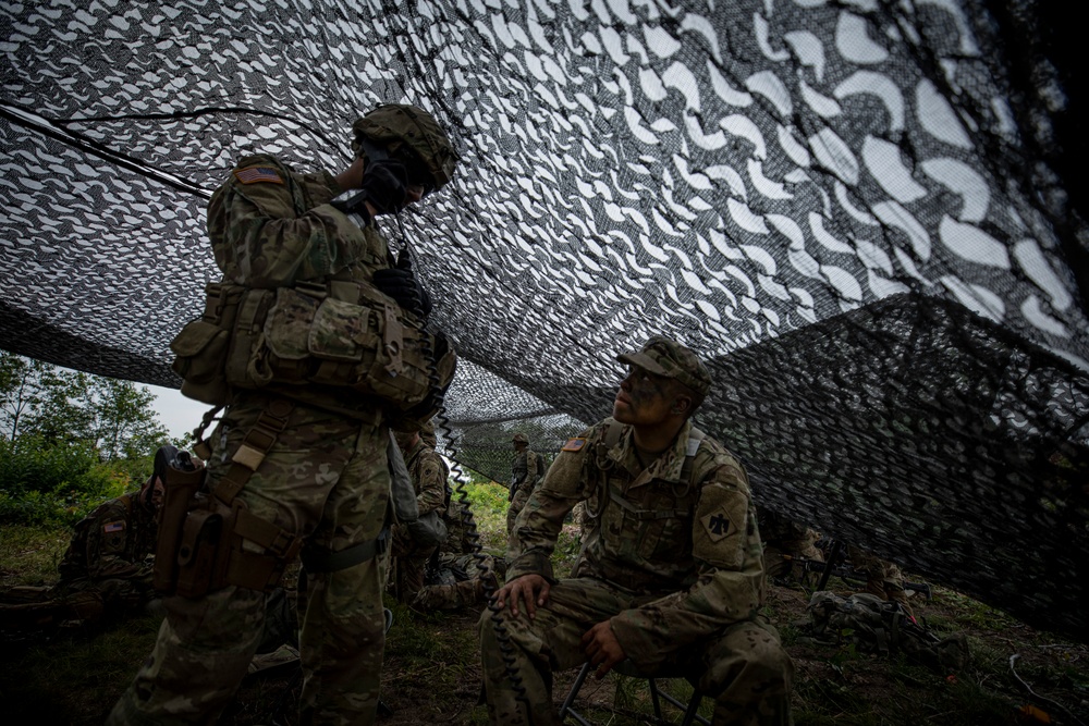 Oklahoma National Guard troops train with Latvian soldiers during Northern Strike 19