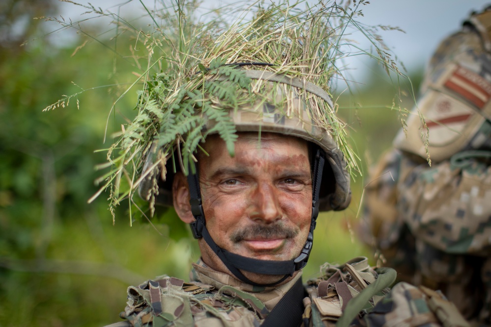 Oklahoma National Guard troops train with Latvian soldiers during Northern Strike 19