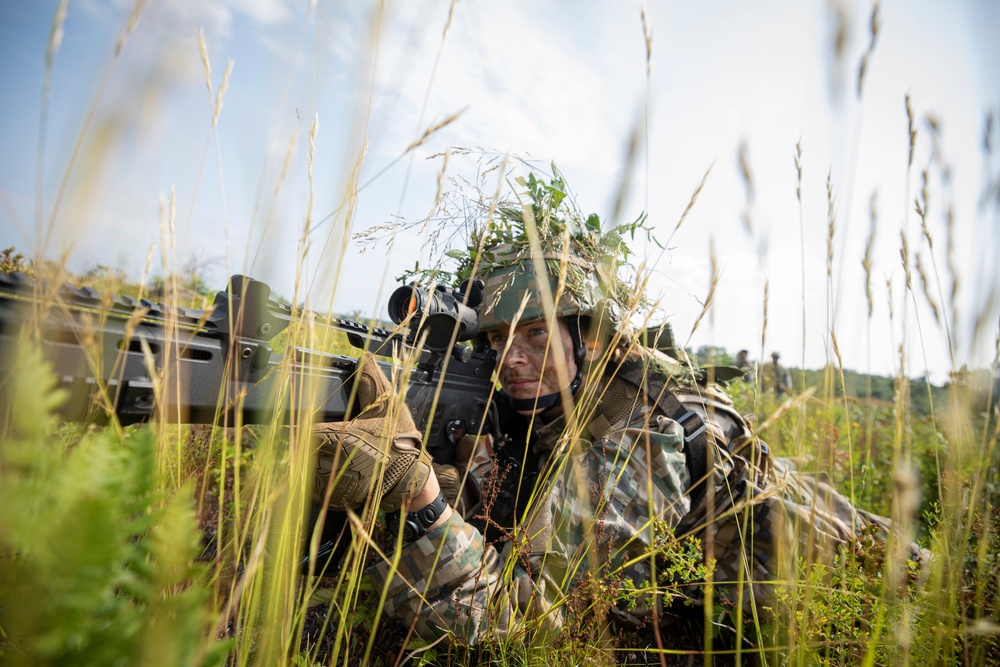 Oklahoma National Guard troops train with Latvian soldiers during Northern Strike 19