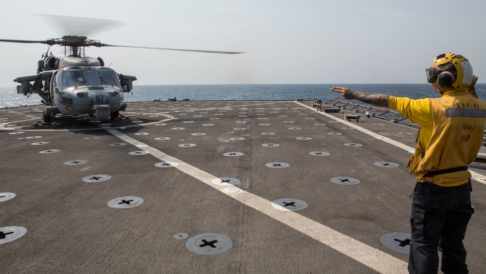 Flight Operations aboard the USS Harpers Ferry